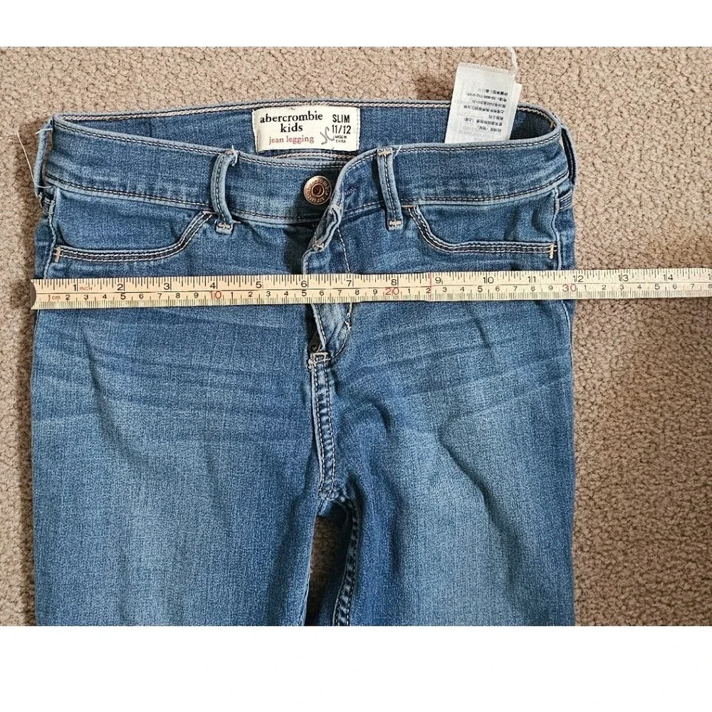Abercrombie Kids Jean Legging Slim Fit Medium Wash Denim Size 11/12